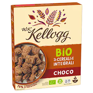 Alimento Cereales de desayuno W. K. Bio Almohadillas Integrales Choco. - imagen