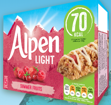 Alimento Barritas de cereales Alpen Light Summer Fruits - imagen