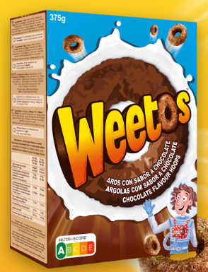 Alimento Cereales de desayuno Weetos  aros con sabor a chocolate - imagen
