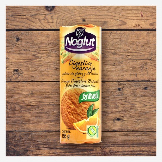 Alimento Galletas Digestive Naranja Noglut - imagen