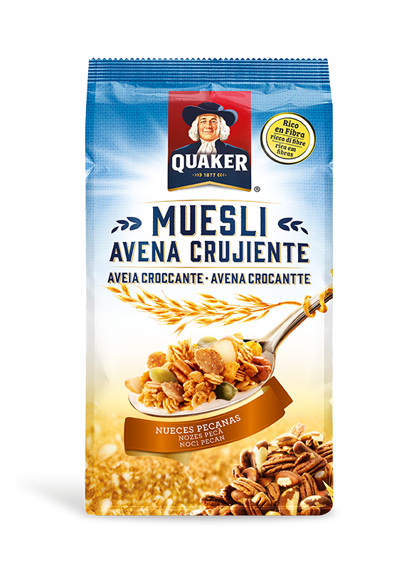 Alimento Copos de avena tostados con semillas de calabaza, nueces pecanas y nueces de Brasil - imagen