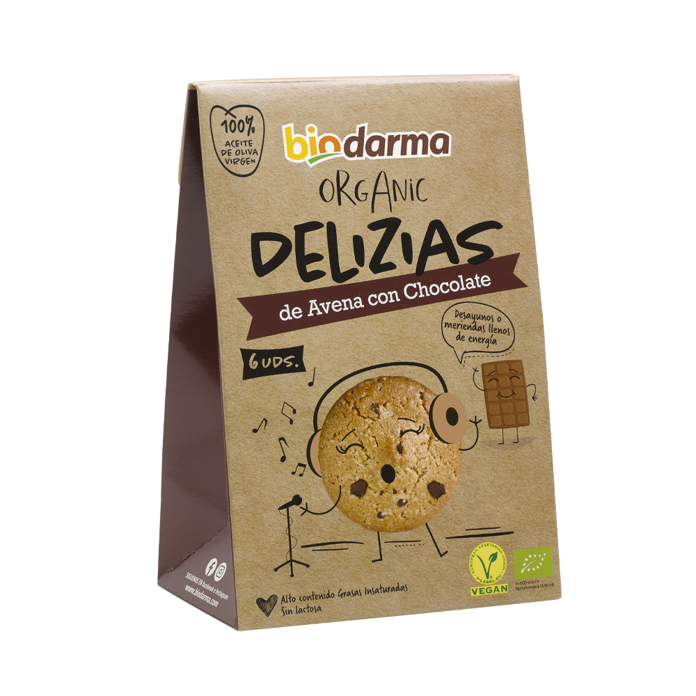 Alimento Galletas Delizias avena y chocolate - imagen