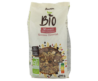 Alimento Cereales muesli con quinoa y con chocolate ecológico - imagen