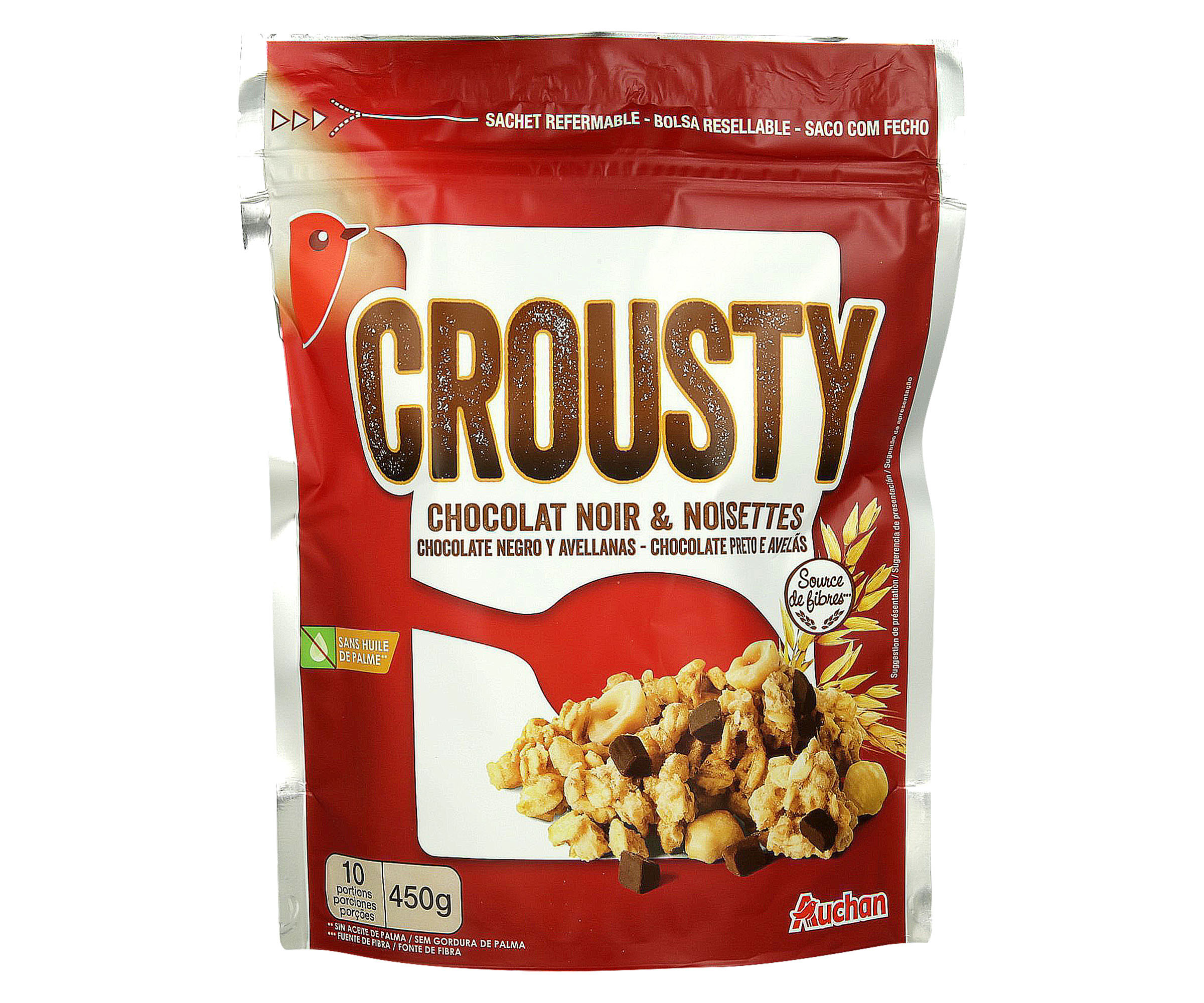 Alimento Cereales muesli con chocolate negro
y avellanas - imagen