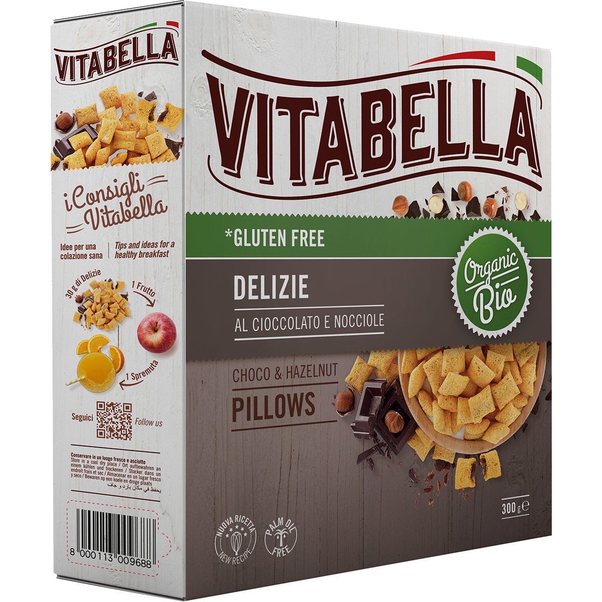 Alimento Cereales delicias de avena con chocolate y avellanas sin gluten sin soja ecológicas - imagen