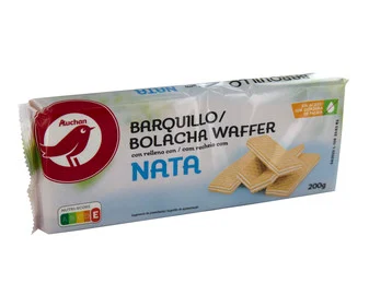 Alimento Galletas barquillos rellenos consabor nata - imagen