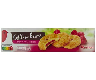Alimento Galletas de mantequilla con frambuesa - imagen