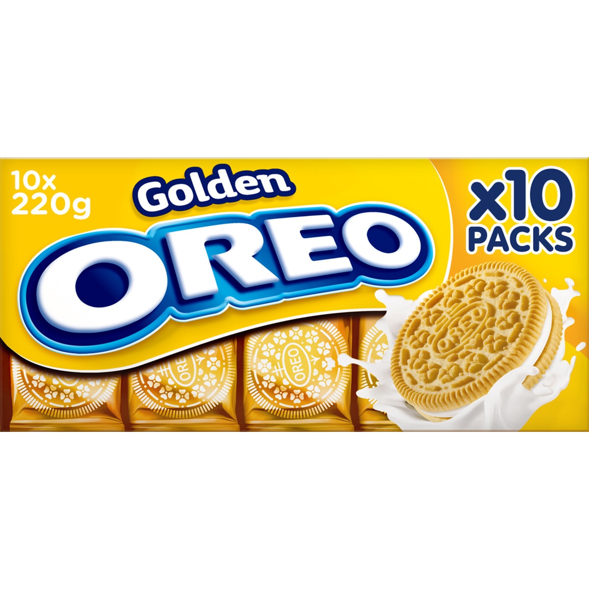 Alimento Galletas golden rellenas de crema de vainilla - imagen