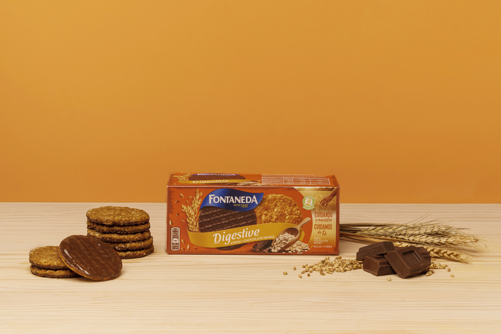 Alimento Galletas digestive avena y chocolate negro - imagen