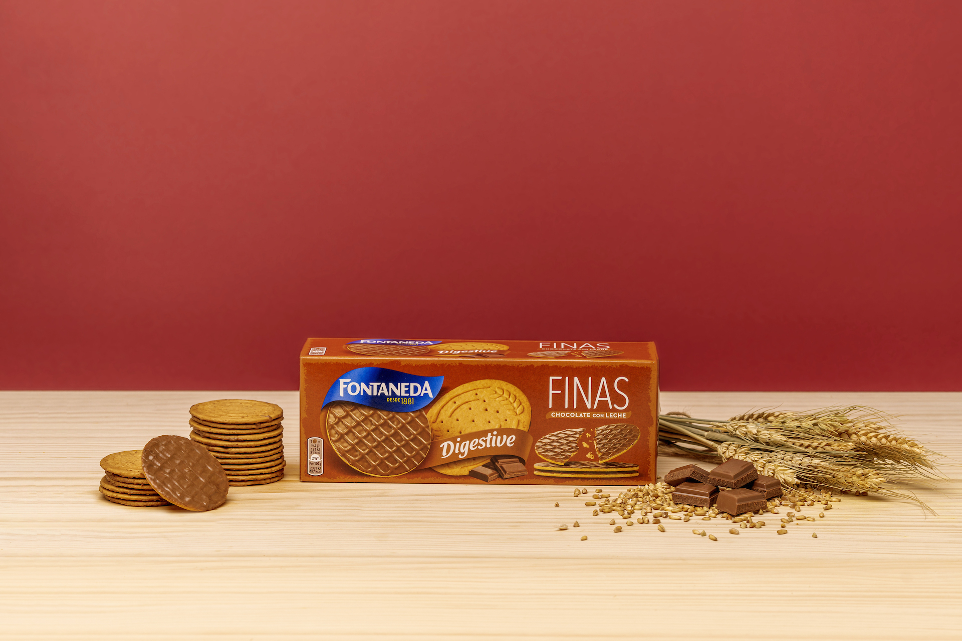 Alimento Galletas digestive finas chocolate con leche - imagen