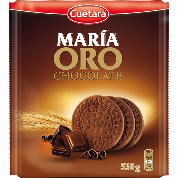 Alimento Galletas maría con chocolate puro - imagen