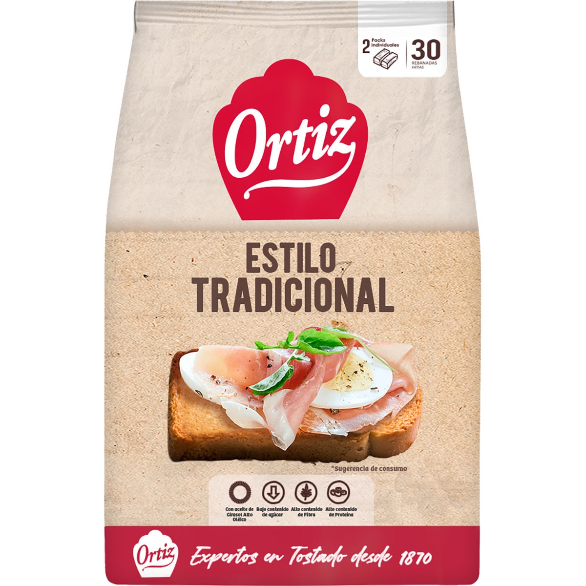 Alimento Pan tostado tradicional - imagen