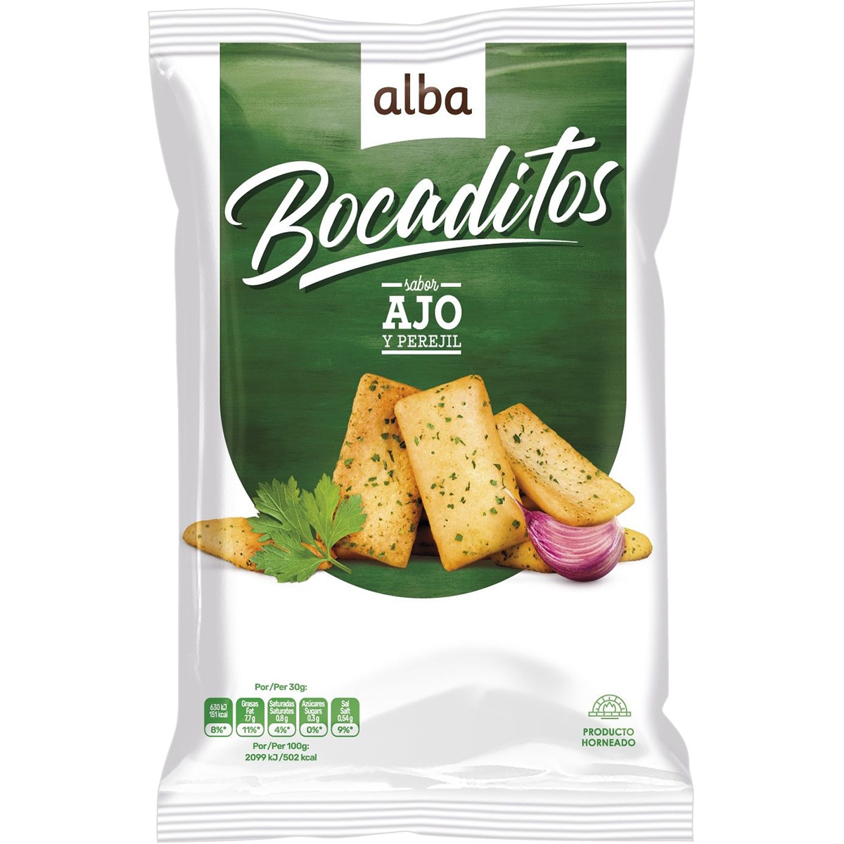 Alimento Bocaditos sabor ajo y perejil - imagen