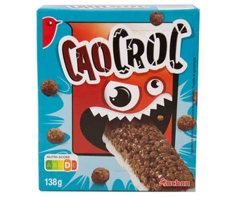 Alimento Barritas de Cereales con Chocolate y base de leche desnatada, con vitaminas, calcio y hierro. - imagen