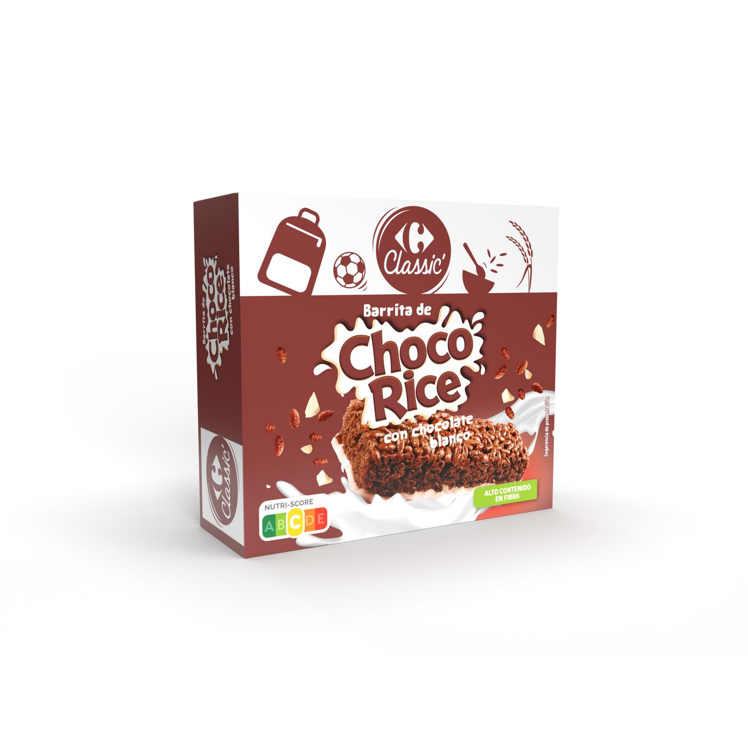 Alimento Barritas de cereales con chocolate blanco. - imagen