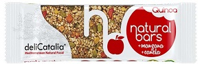Alimento Barrita eco de cereales con quinoa, manzana y canela. - imagen