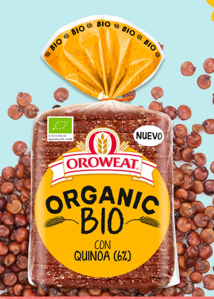 Alimento Pan de molde con quinoa 62 %  organic BIO - imagen