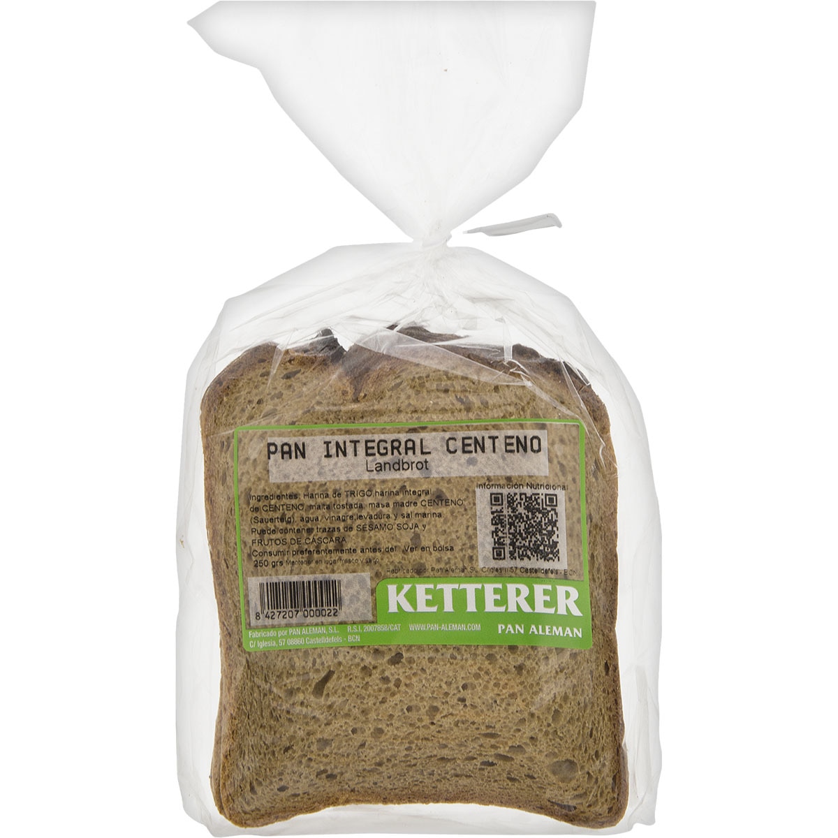 Alimento Pan alemán variedad Land Brot centeno integral - imagen