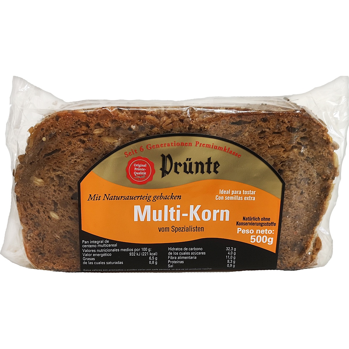 Alimento Pan aleman de centeno multicereales - imagen
