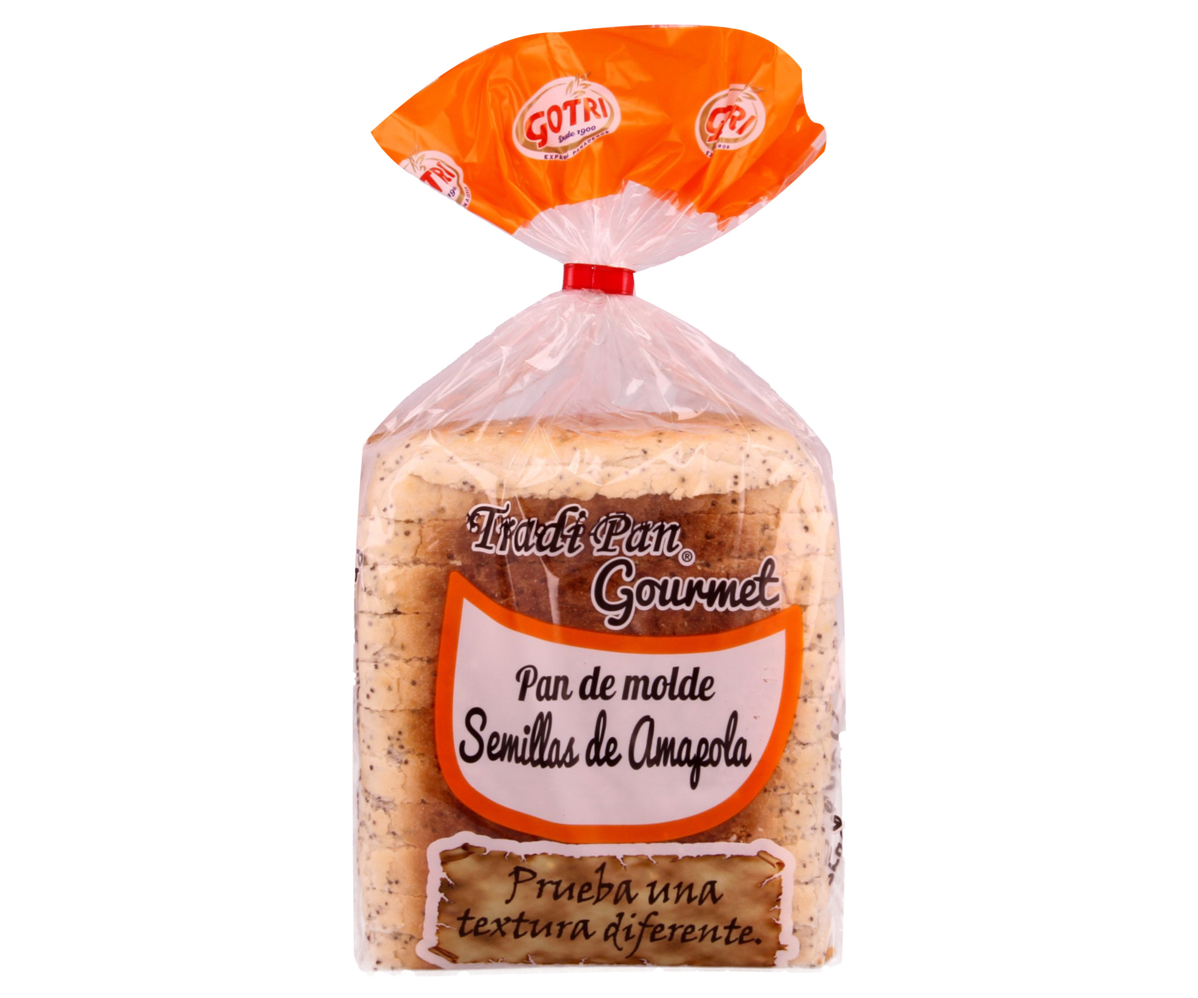 Alimento Pan de molde con semillas de amapola. - imagen