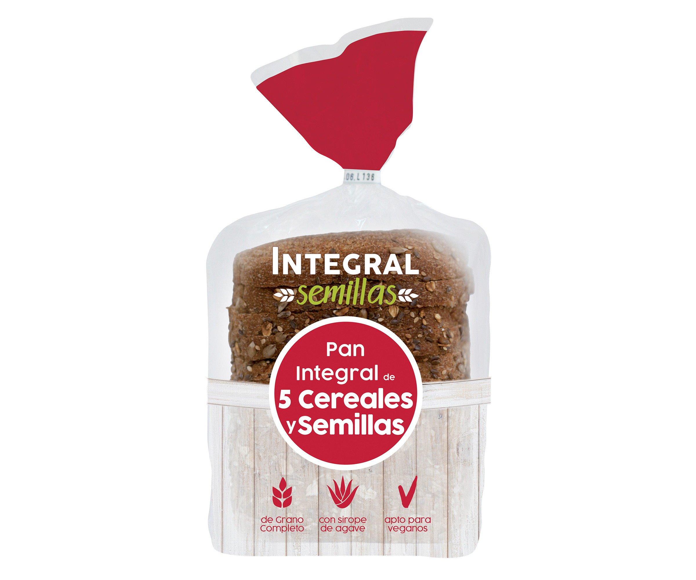 Alimento Pan integral de 5 cereales y semillas - imagen
