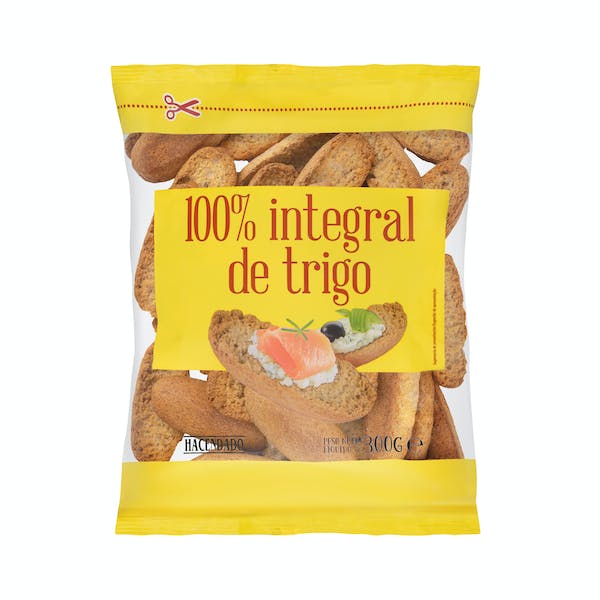 Alimento Panecillo tostado 100% integral de trigo. - imagen