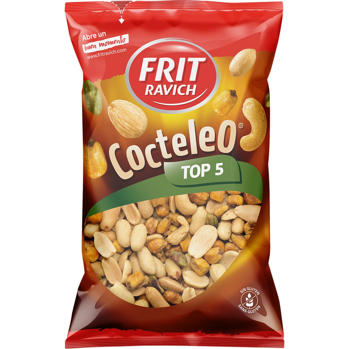 Alimento Cóctel de frutos secos y maíz frito salados - imagen
