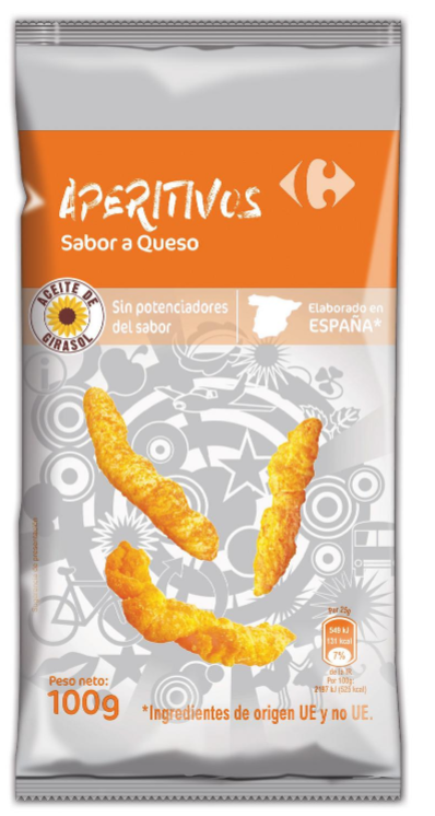 Alimento Aperitivo de maíz sabor queso - imagen