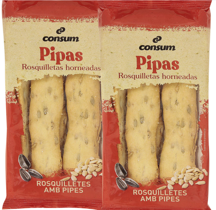 Alimento Aperitivo de rosquilletas horneadas con pipas - imagen