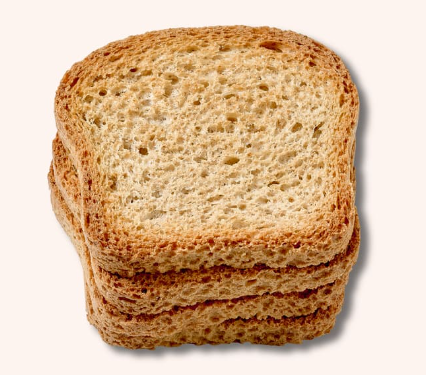 Alimento Pan tostado integral 100% bajo en sal y azúcares - imagen