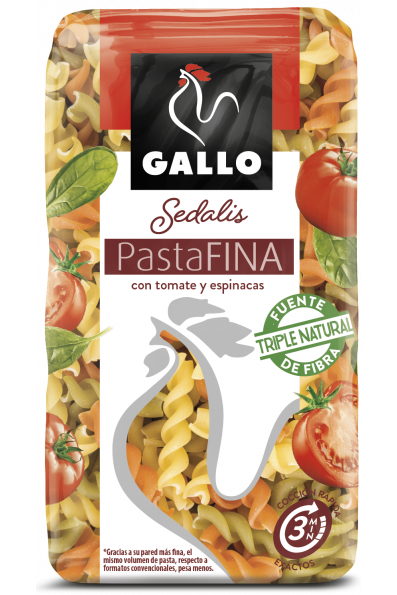 Alimento Pasta hélices pastafina con tomate y espinacas - imagen