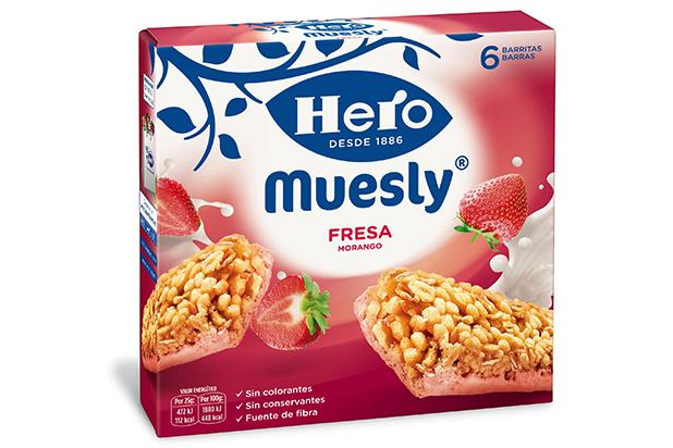 Alimento Barrita de cereales  muesly de fresa - imagen