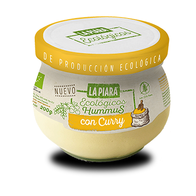 Alimento Hummus de garbanzos con curry de producción ecológica - imagen