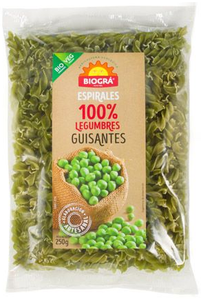 Alimento Pasta espirales de guisantes - imagen