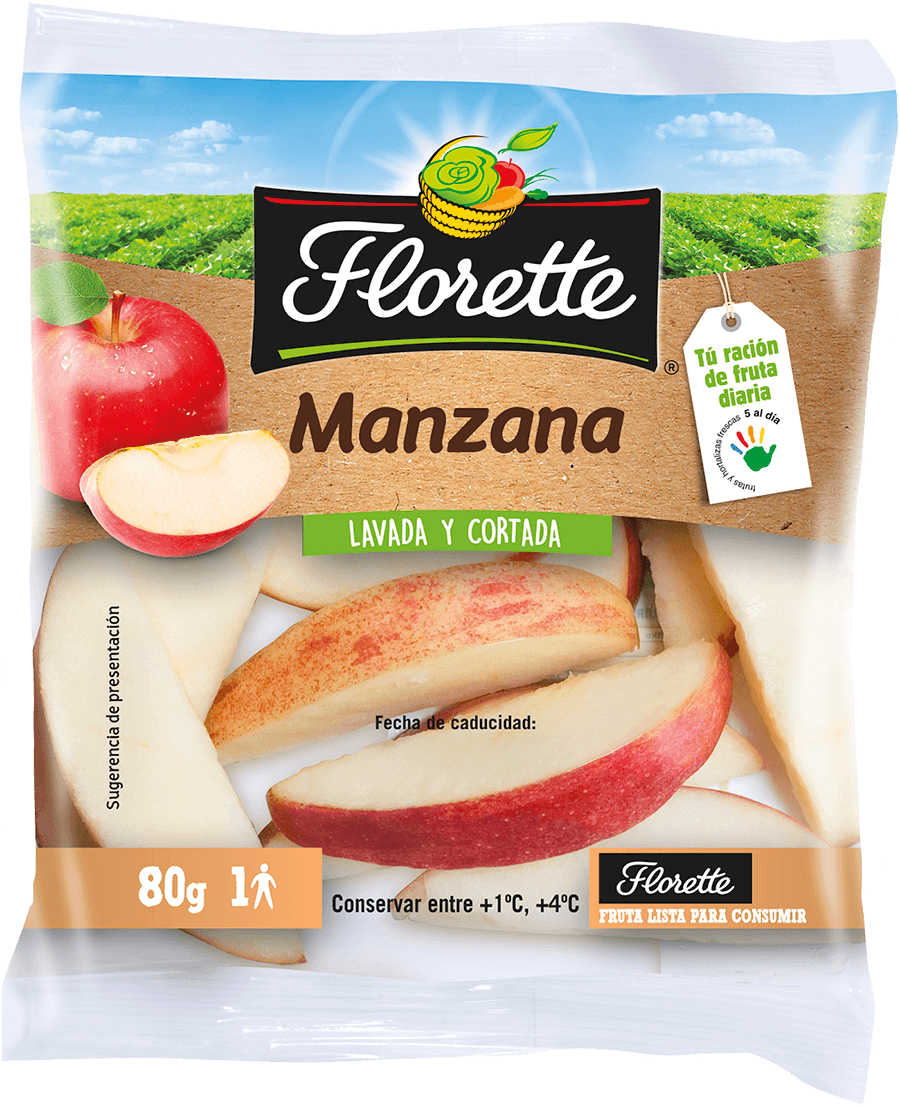 Alimento Manzana cortada - imagen
