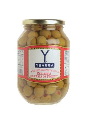 Alimento Aceitunas manzanilla rellenas de pasta  de pimiento - imagen