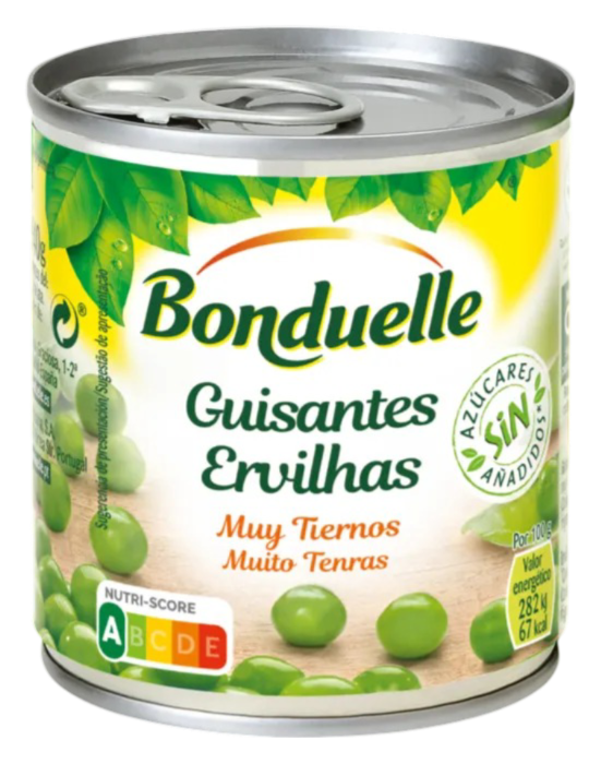 Alimento Guisantes muy tiernos sin azúcares añadidos - imagen