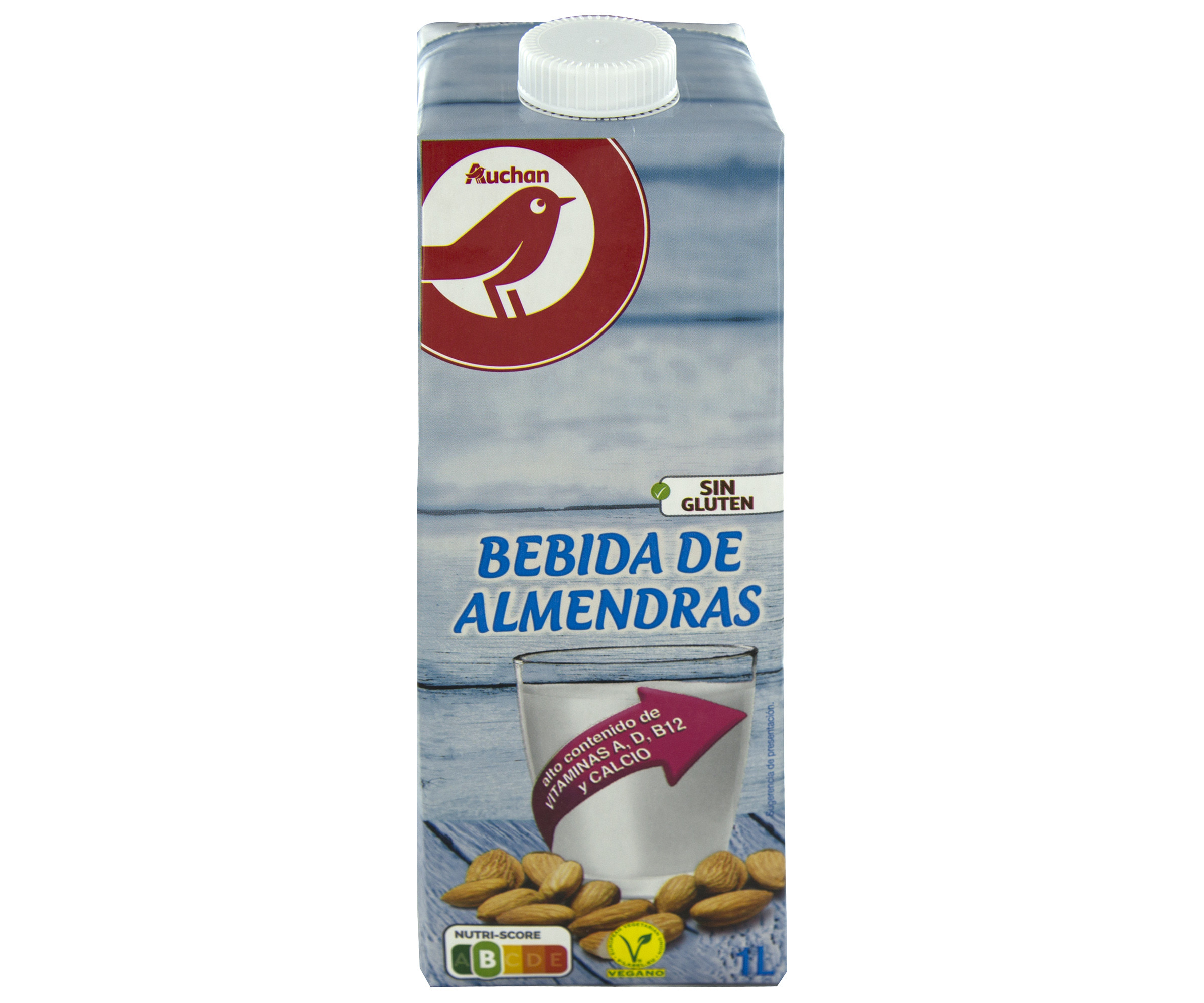 Alimento Bebida de almendras con alto contenido de vitaminas A, D y B12 y calcio - imagen