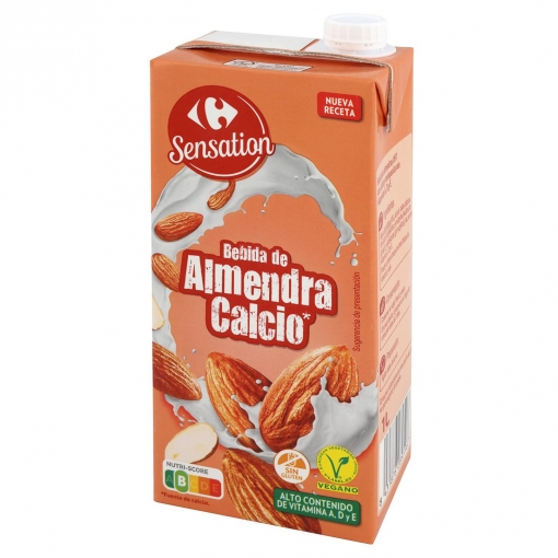 Alimento Bebida de almendra calcio Carrefour sin gluten - imagen