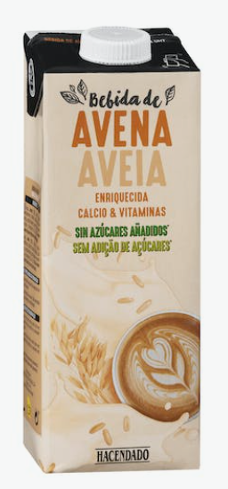 Alimento Bebida de avena sin azúcares añadidos - imagen