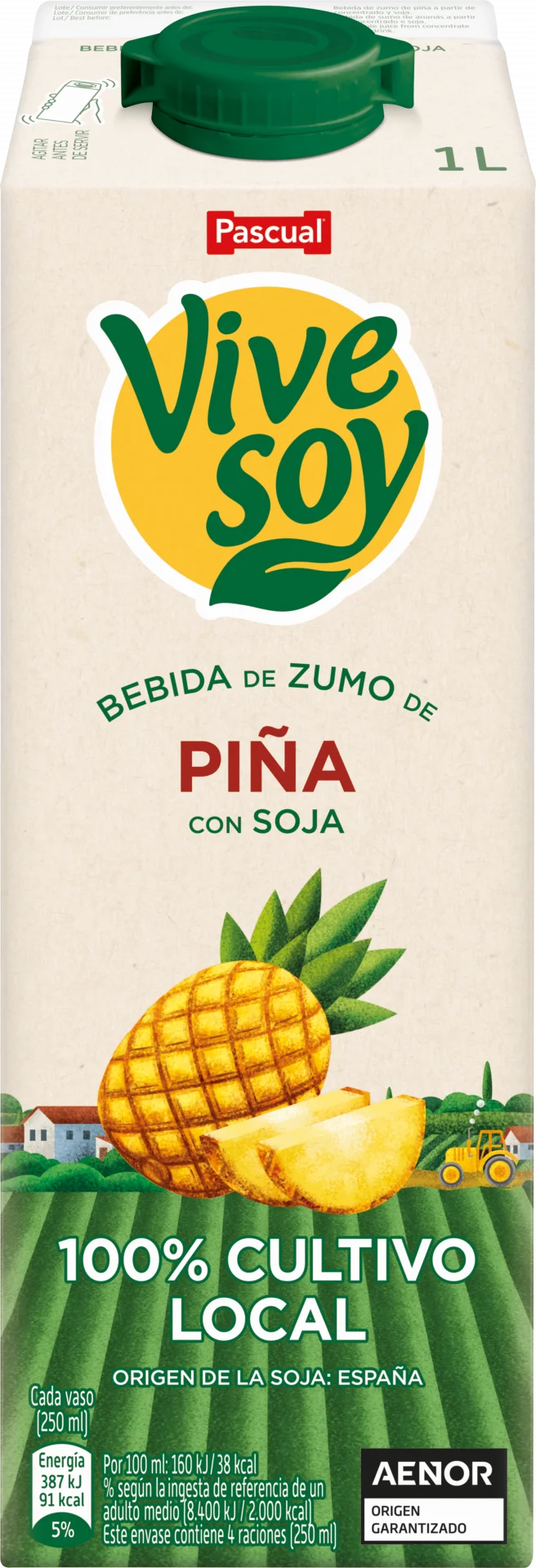 Alimento Bebida de Zumo de Piña y Soja - imagen