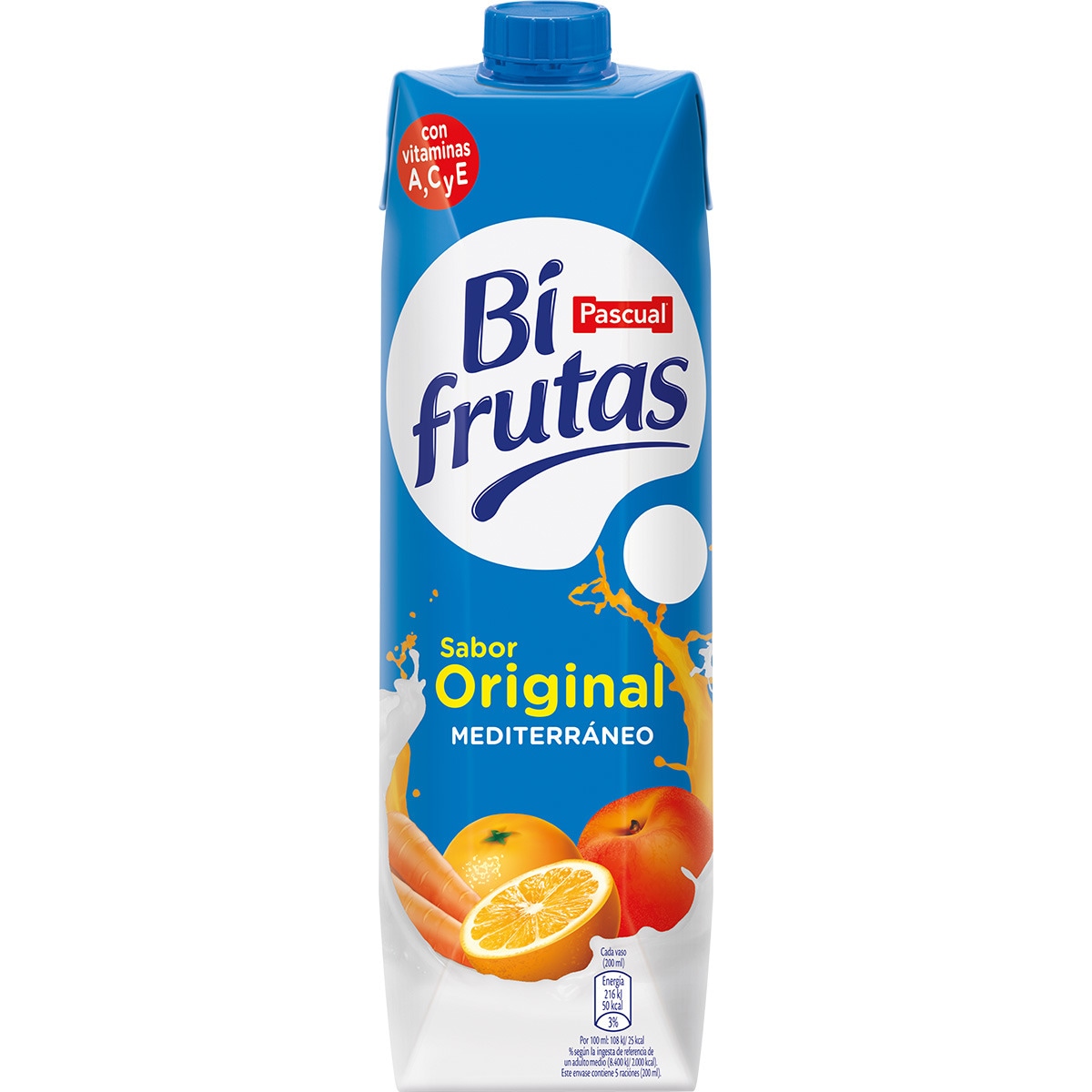 Alimento Bebida refrescante mixta de leche y zumo de frutas original Mediterráneo - imagen