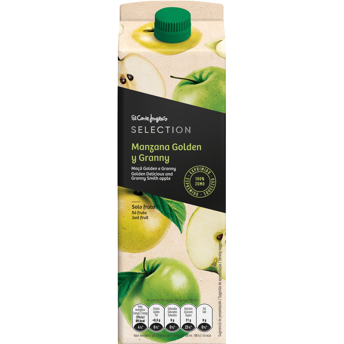 Alimento Zumo de manzana golden y granny 100% exprimido - imagen