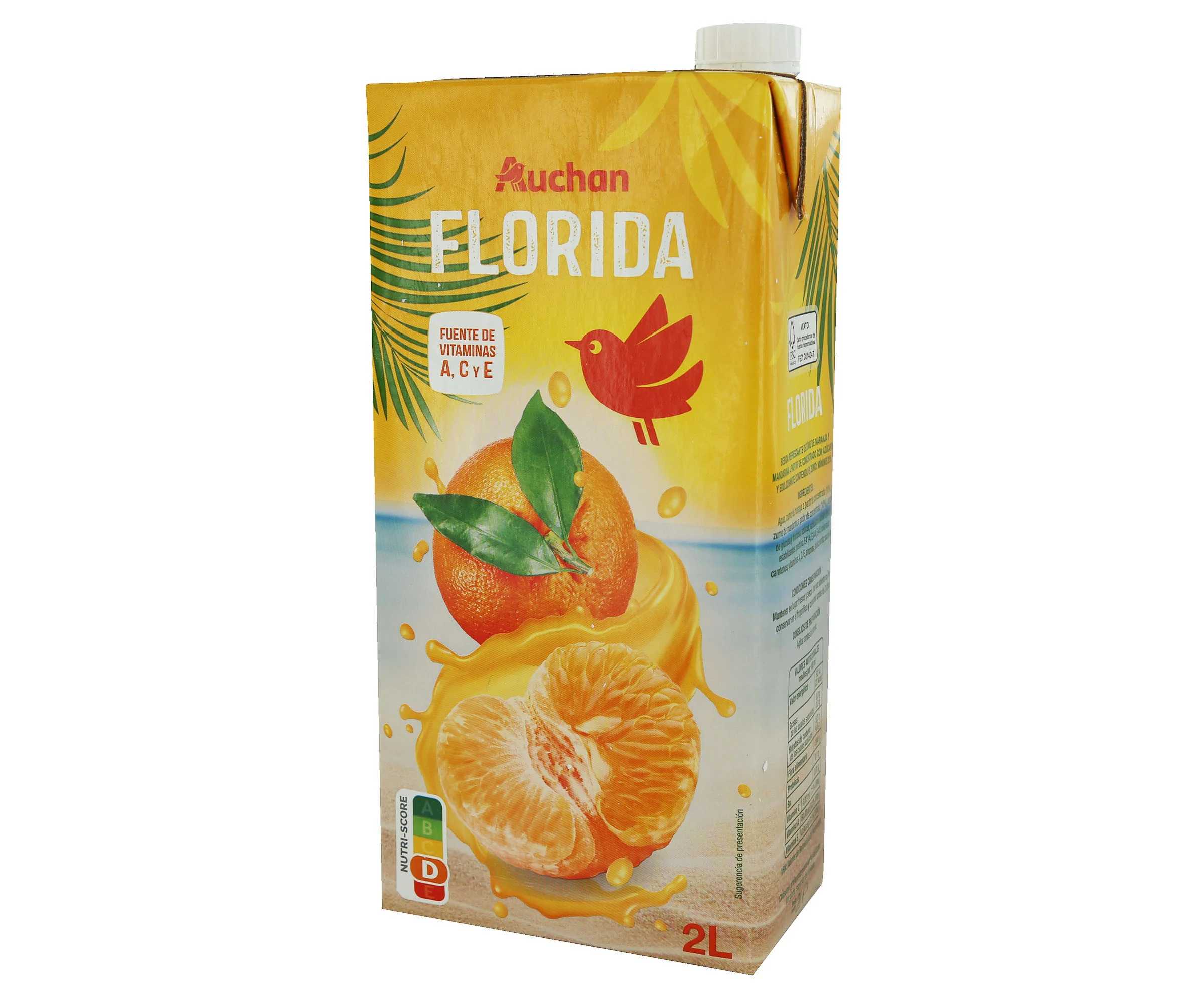 Alimento Bebida refrescante de zumo denaranja y mandarina Florida - imagen