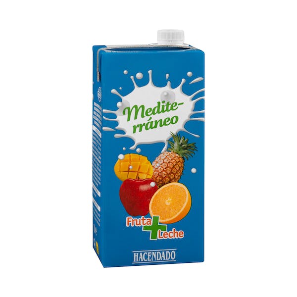 Alimento Fruta + leche Mediterráneo Hacendado - imagen