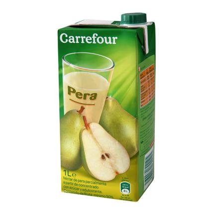Alimento Néctar de pera Carrefour brik 1 l. - imagen
