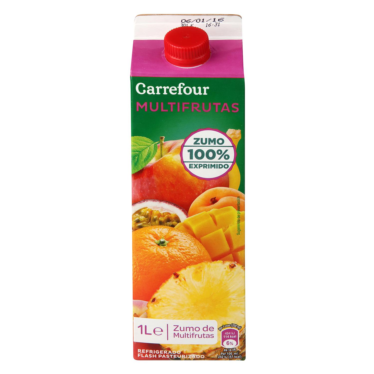 Alimento Zumo multifrutas Carrefour exprimido brik 1 l. - imagen