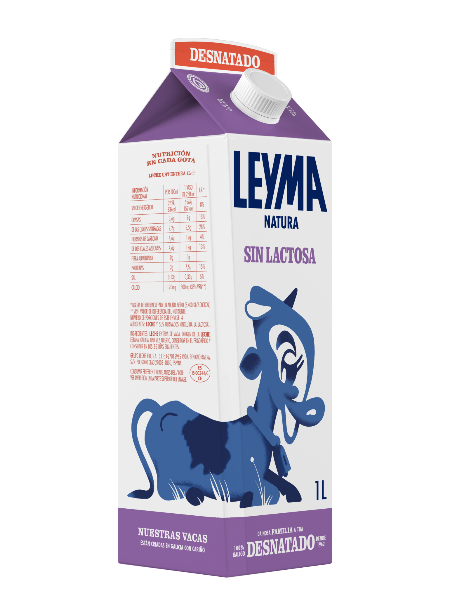 Alimento Leche desnatada sin lactosa - imagen