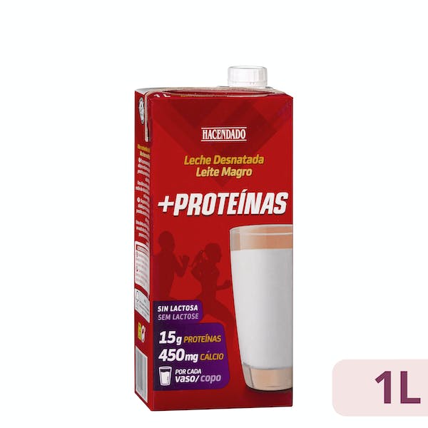 Alimento Leche desnatada sin lactosa + proteínas + calcio - imagen