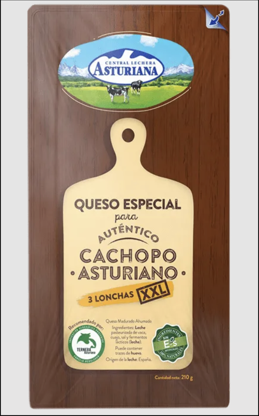 Alimento Queso en Lonchas Especial Para un Autentico Cachopo Asturiano - imagen